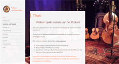 Desktop Screenshot of podiumvanzaamslag.nl