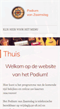 Mobile Screenshot of podiumvanzaamslag.nl