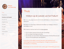 Tablet Screenshot of podiumvanzaamslag.nl